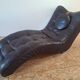 Contemporary Italian leather chaise longue meridian