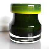 Mid-century modern Scandinavian design, a Green "Oxid" glass vase, Åseda