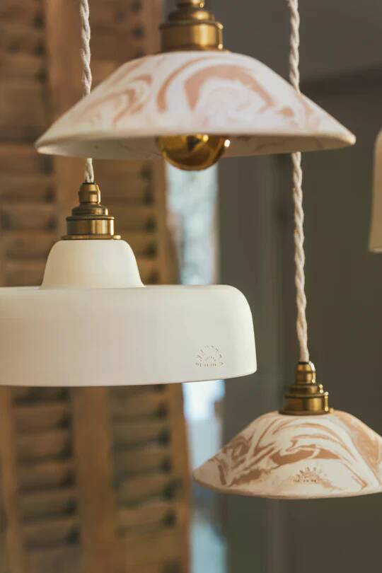 URSULE - White terracotta - Pendant light