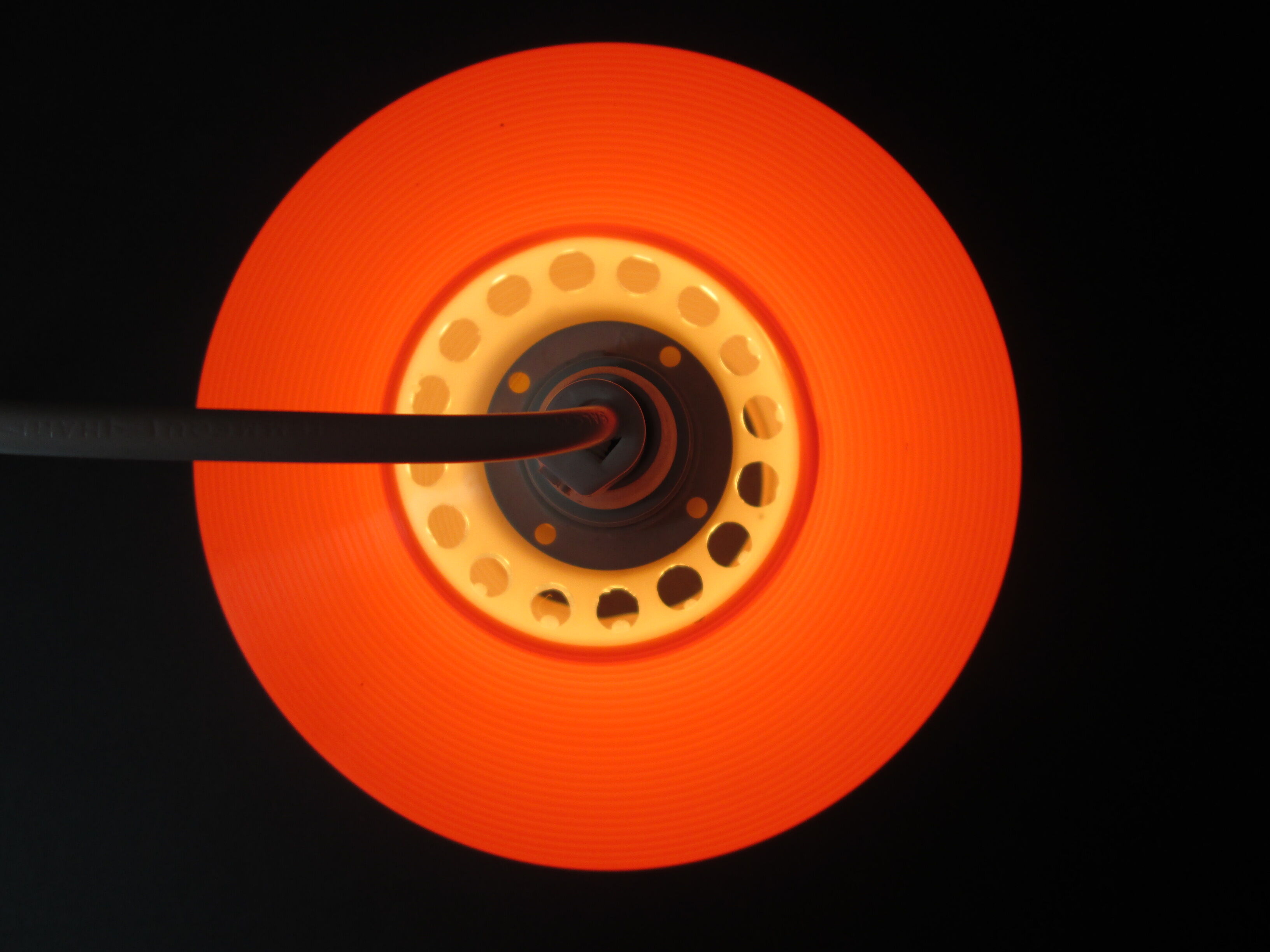 1960s original vintage pendant spaghetti lamp in 3 colours  designed by Yasha Heifetz for Rotaflex