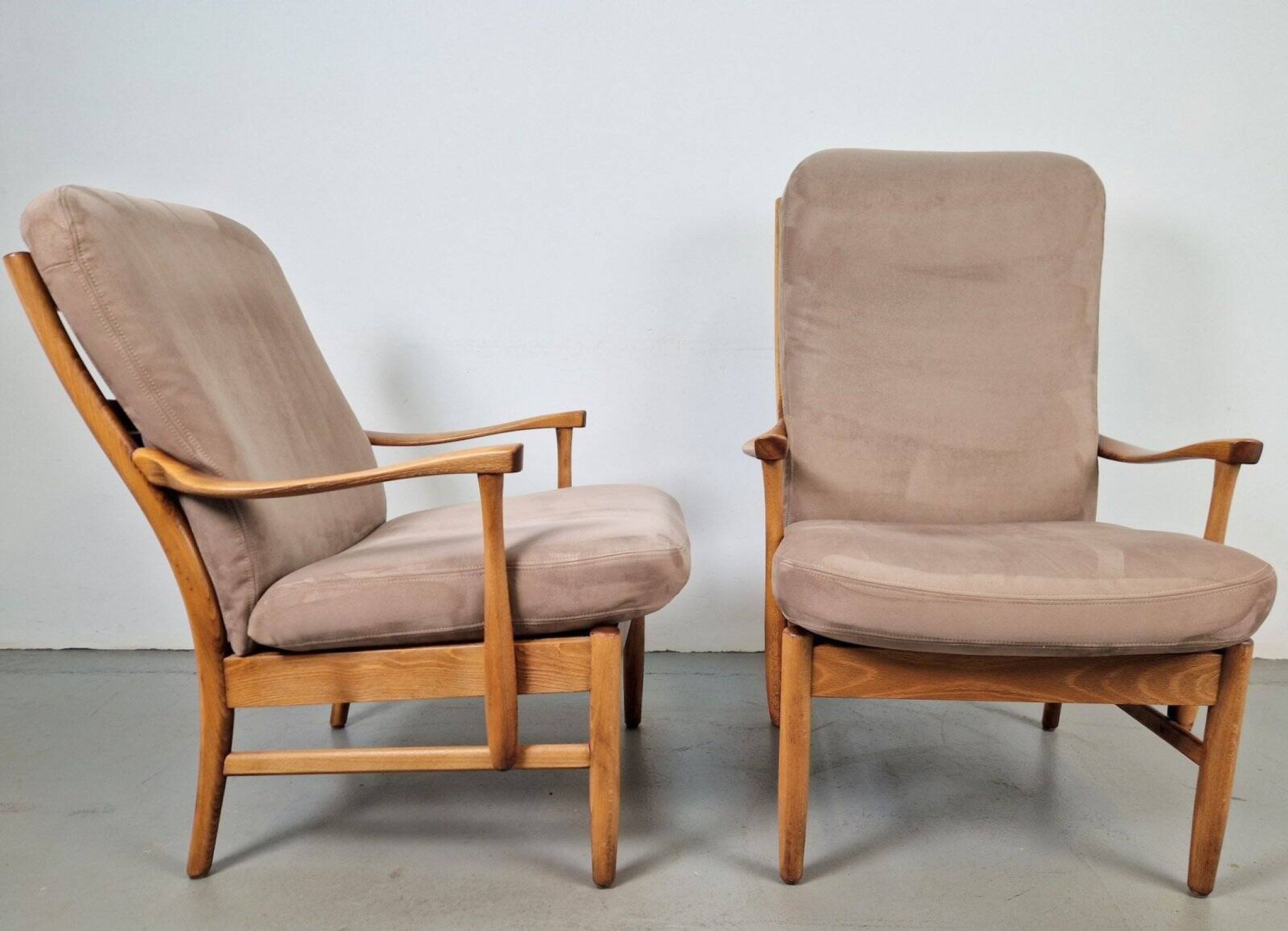 Fauteuils en hêtre vintage de Farstrup Møbler, années 1970, ensemble de 2