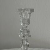 cut glass transparent candlestick