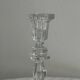 cut glass transparent candlestick