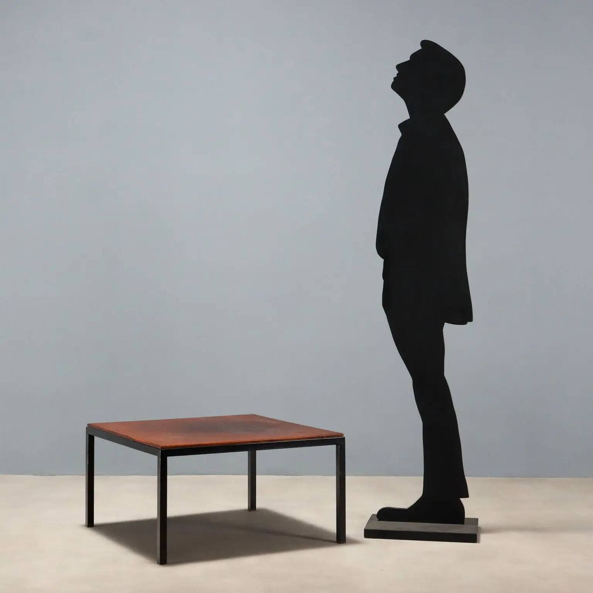 Vintage Arflex coffee table designed by Paolo Tilche in wood, Italy, 1960s.