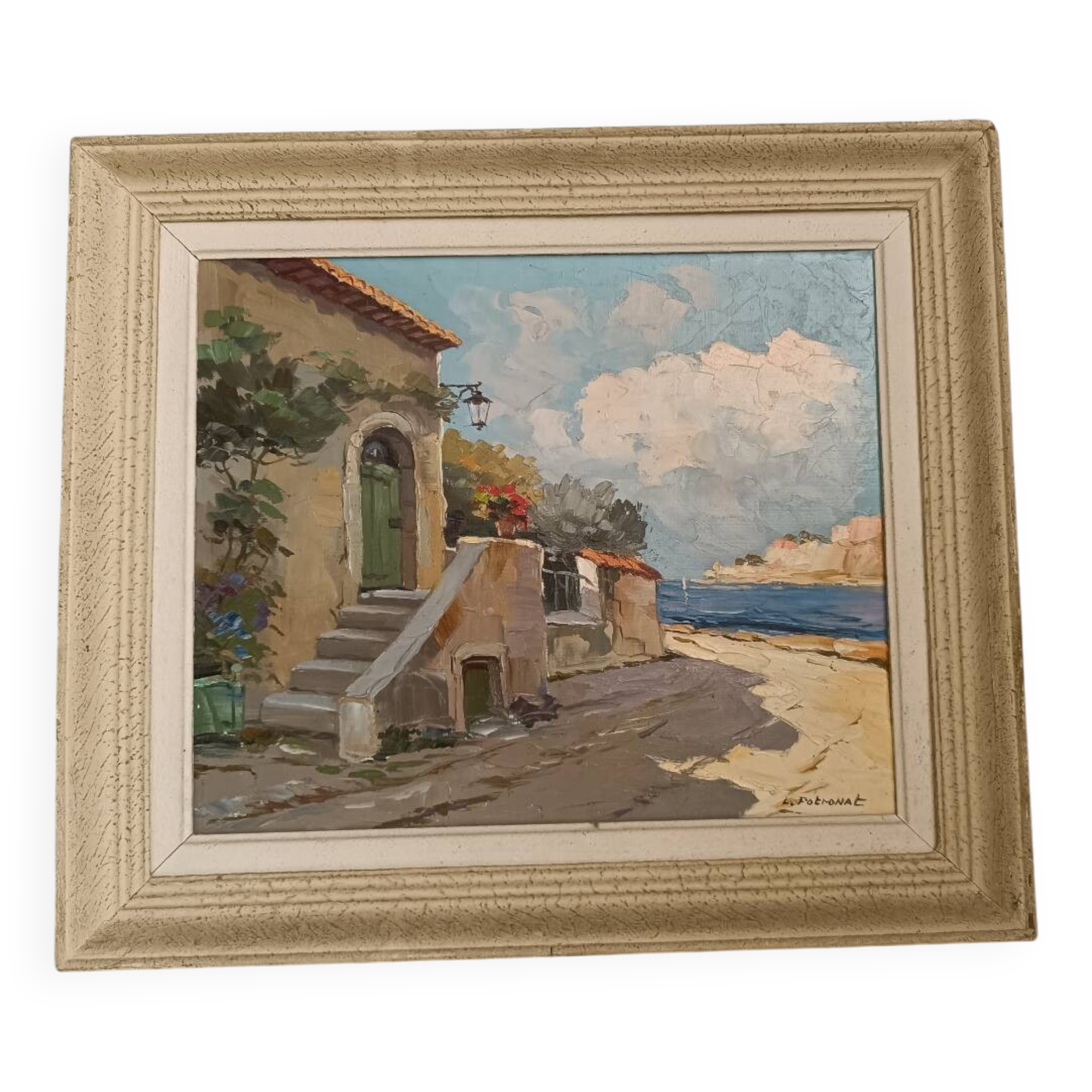 Painting representing the south of France signed Lucien Patronat