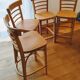 Lot 4 wooden bistro style high chairs