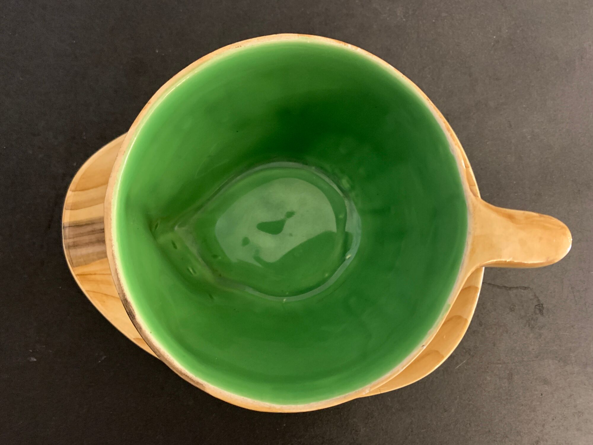 Cup and under cup in the taste of Grandjean Jourdan, height 8 cm