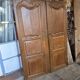 Pair of 19th-century oak cupboard doors