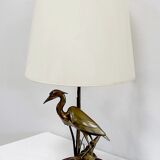 Brass table lamp, "the heron" – 1970
