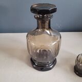 Smoked glass liqueur set