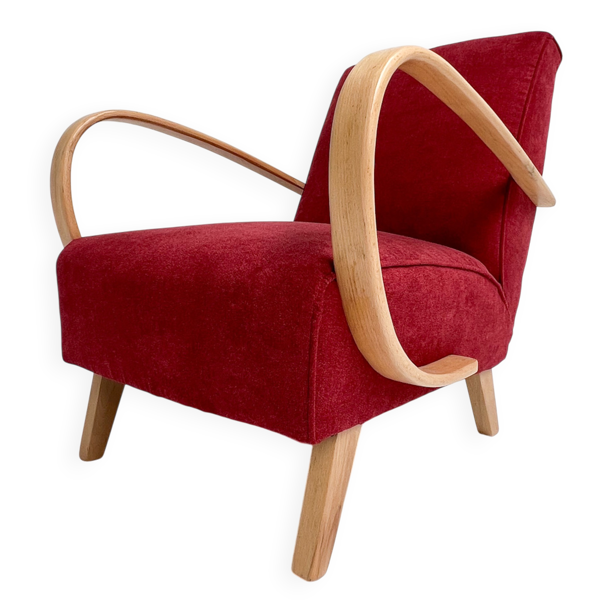 Renovated armchair by Jindrich Halabala, 1950s
