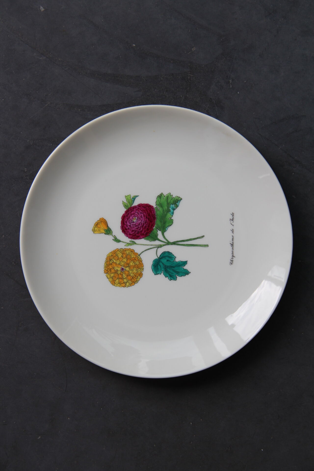 6 NBD Limoges dessert plates illuminated by hand