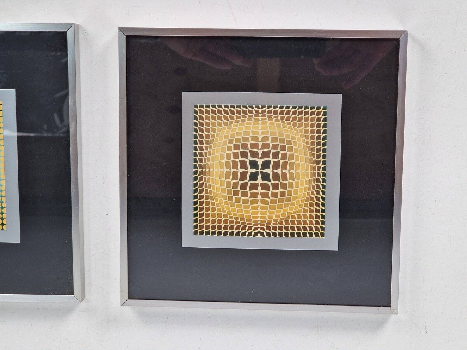 Victor Vasarely, Compositions, 1970s, Gelatin Offset Lithographs, Set of 2