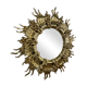 Bronze midcentury bronze witch eye mirror