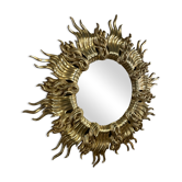 Miroir oeil de sorcière en bronze midcentury