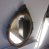 Gold mirror in platre 47x67cm