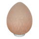 Vintage 1970s speckled glass egg lamp by Vianne in pink.