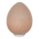 Vintage 1970s speckled glass egg lamp by Vianne in pink.