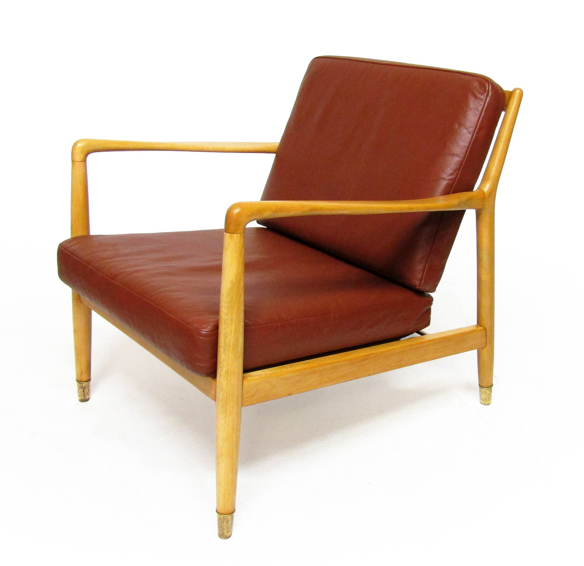 1950s Danish "USA 143" Lounge Chair by Folke Ohlsson for P Jeppesens