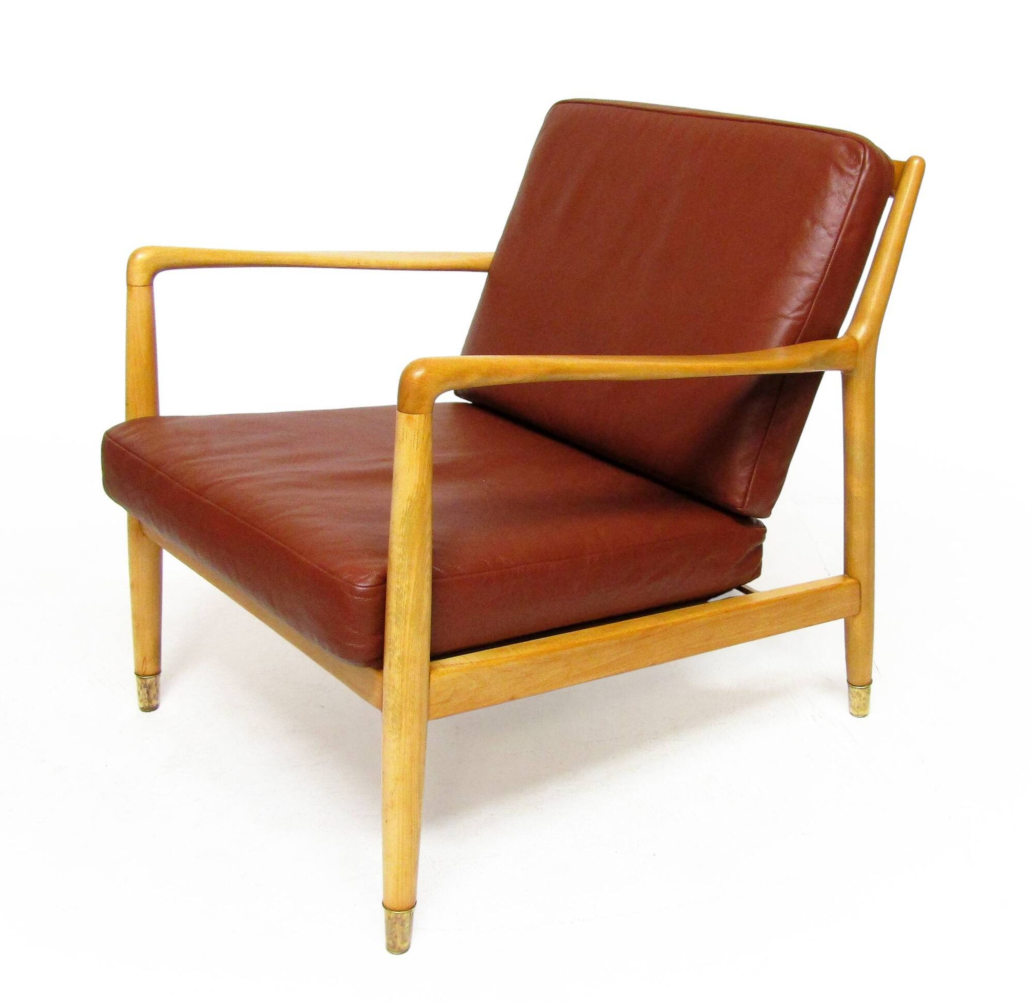 1950s Danish "USA 143" Lounge Chair by Folke Ohlsson for P Jeppesens