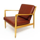 1950s Danish "USA 143" Lounge Chair by Folke Ohlsson for P Jeppesens
