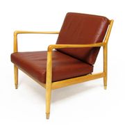 1950s Danish "USA 143" Lounge Chair by Folke Ohlsson for P Jeppesens