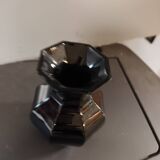 Black crystal vase