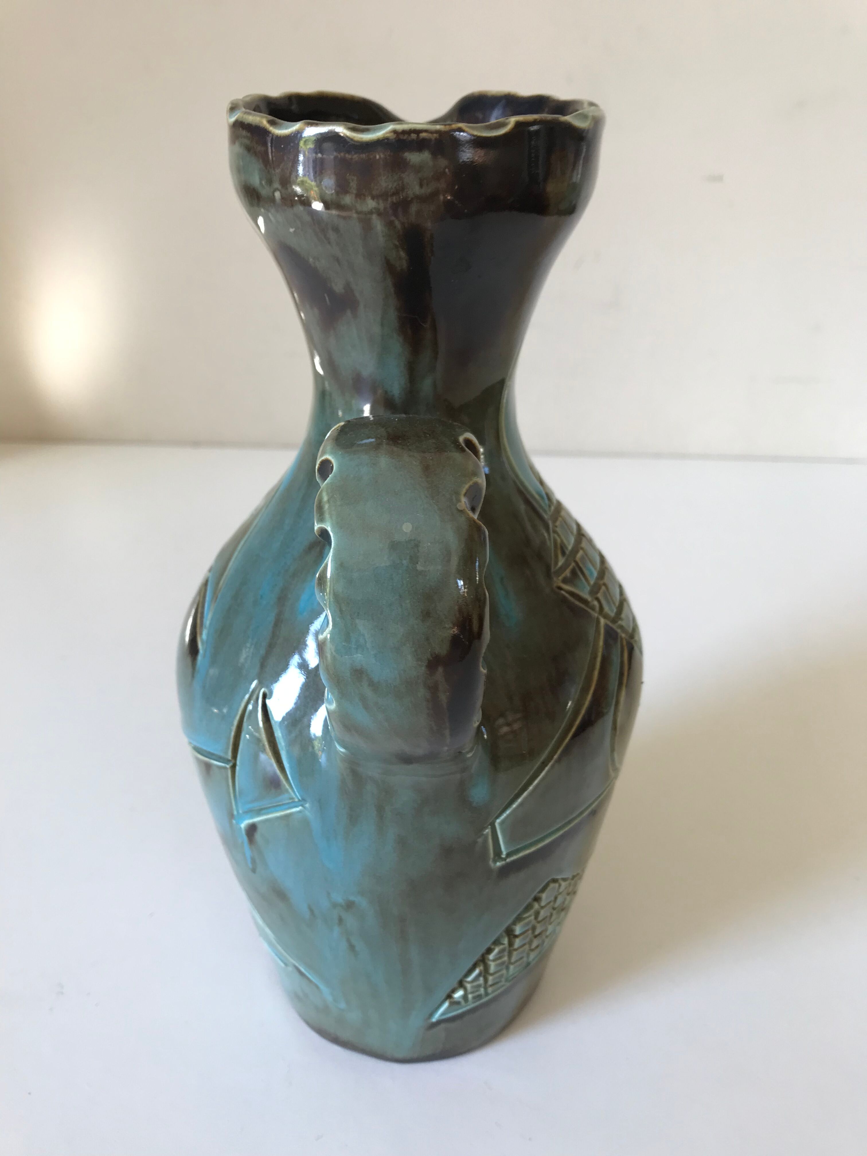 Ceramic pitcher Huguette Bessone vintage Annees 60