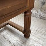 Solid walnut farmhouse castle table 1900 XXL
