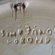 Small ceramic wall plate signed Korond, Hungary