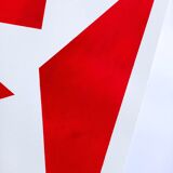 Red minimalist paint