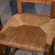 Ensemble de 5 chaises en chêne et jonc dans le goût de Charles Dudouyt 1950’s