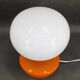 1970s Stepan Tabery Orange Glass Mushroom Table Lamp, Czechoslovakia