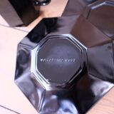 Set of 9 black coffee cups and saucers ARCOROC "Octime"