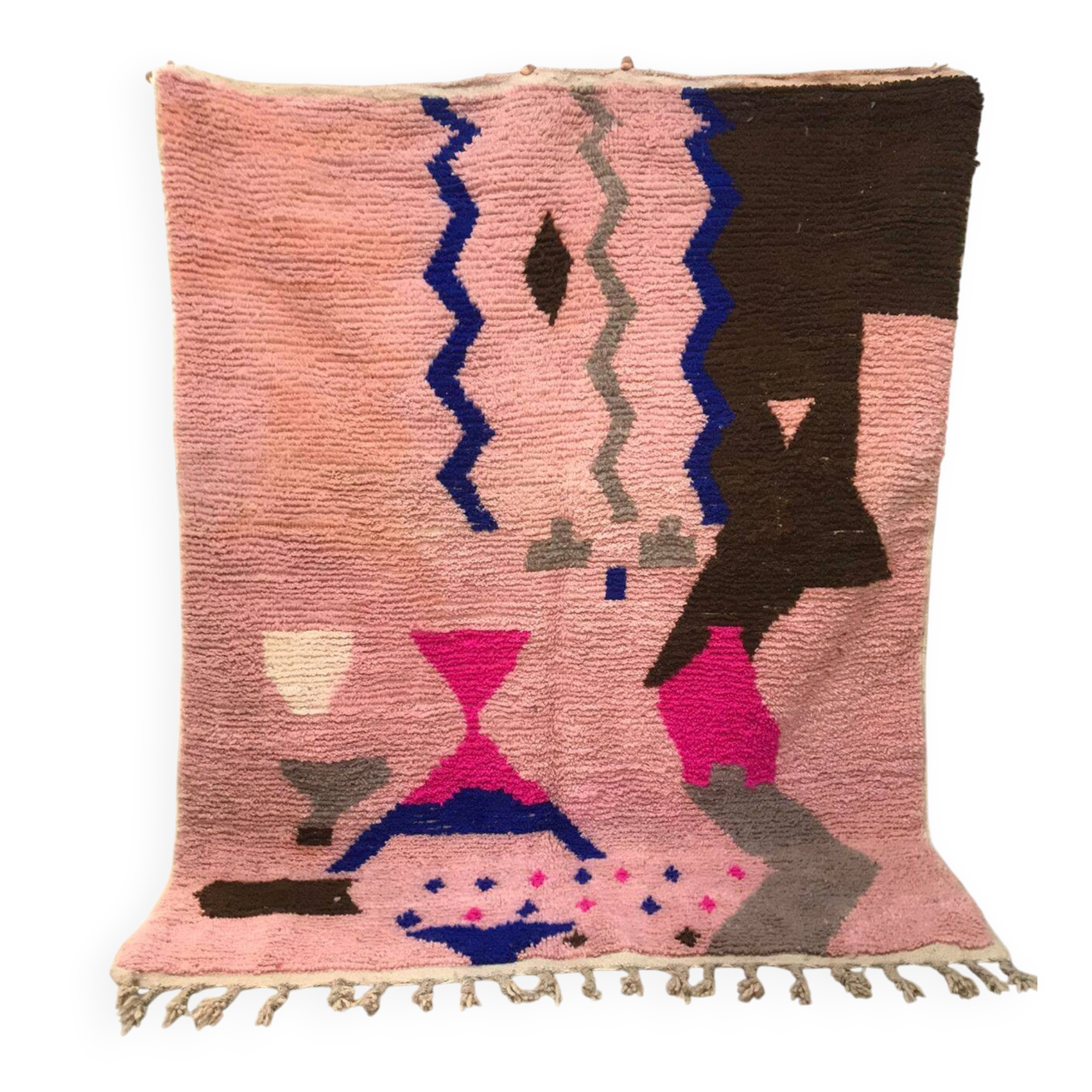 tapis berbère Boujad rose 3*2m