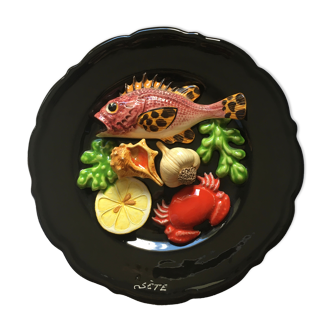Decoration plate theme fish Sète