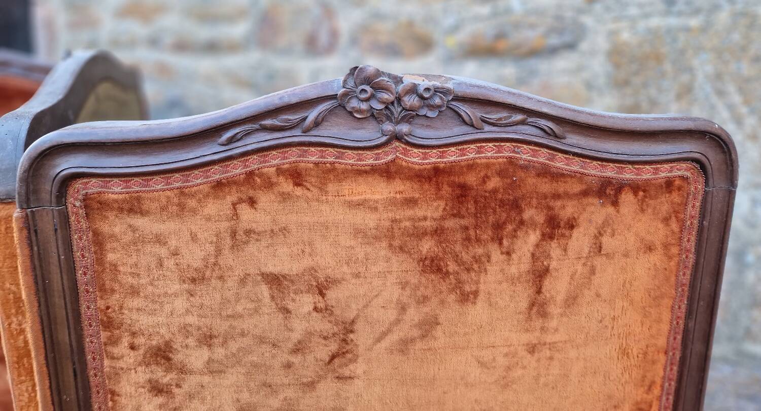 Late 19th century screen with 3 leaves