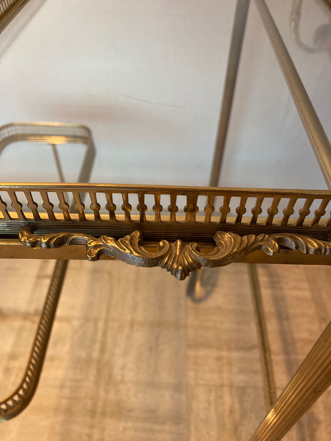 Neoclassical bar cart from the 1950s