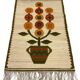Woolen kelim wall hanging table runner Poland 1970’s