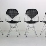 "DKR-2" Set of 4 Wire Chairs 'Bikini' by Eames for Herman Miller, 1960