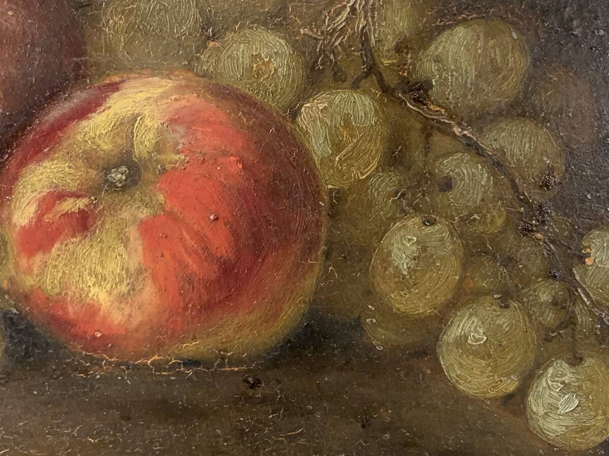 Painting 'Still Life with Fruits' Oil on panel signed, 1900s