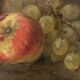 Painting 'Still Life with Fruits' Oil on panel signed, 1900s
