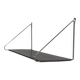 Vintage Wall rack Pilastro by Tjerk Reijenga black perforated 1960