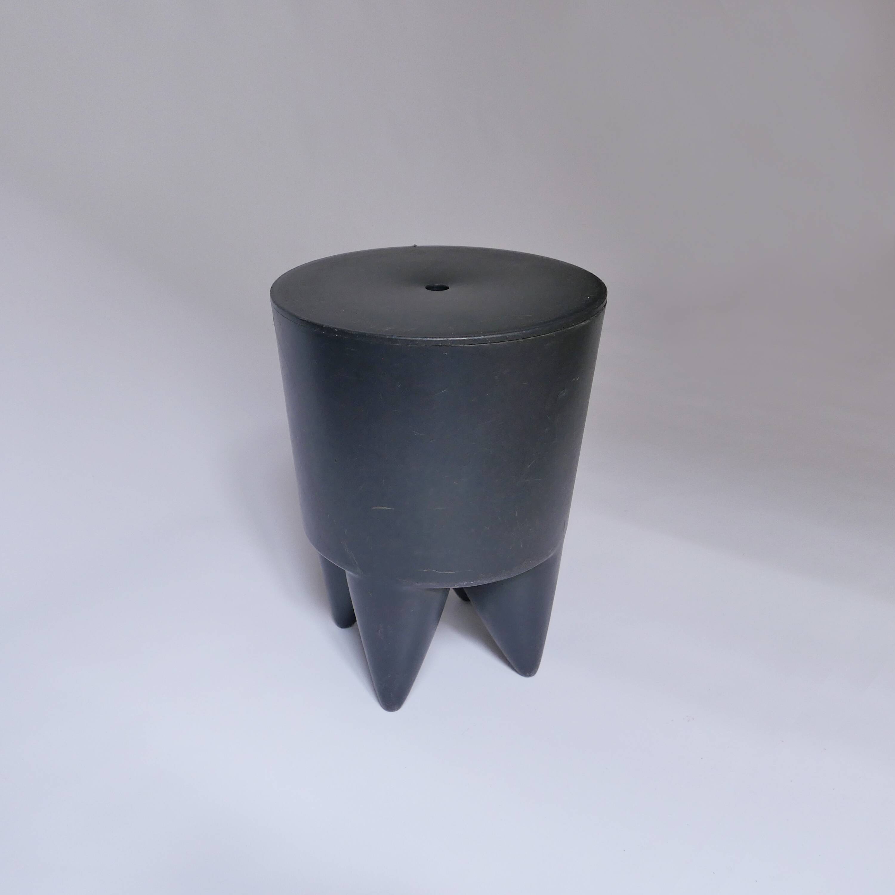 vintage Philippe STARCK designer black stool. 1970 1980