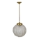 Angelo Brotto for Esperia Pendant Light in Murano Glass and Brass