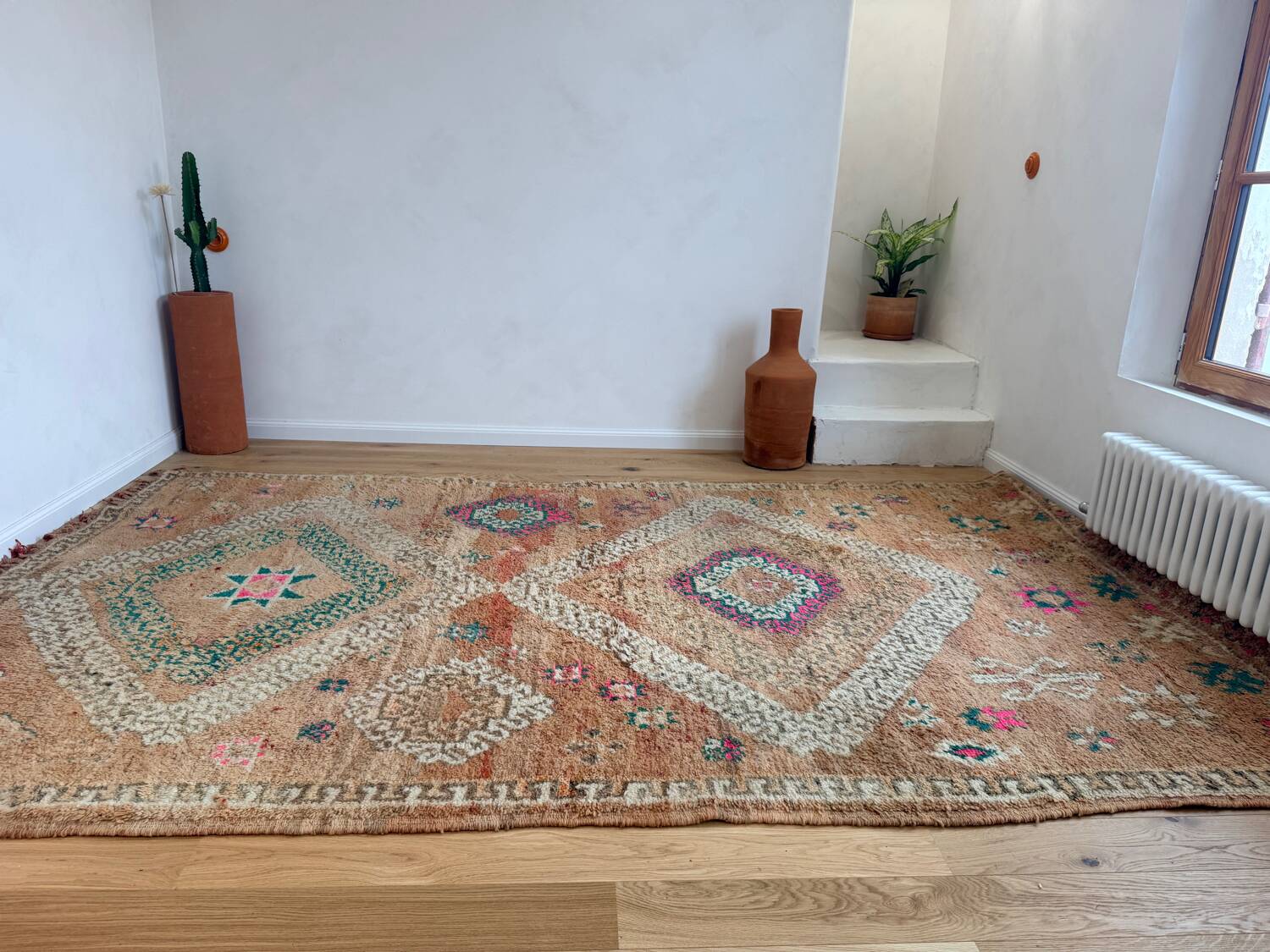 Large vintage Beni M'Guild Berber rug