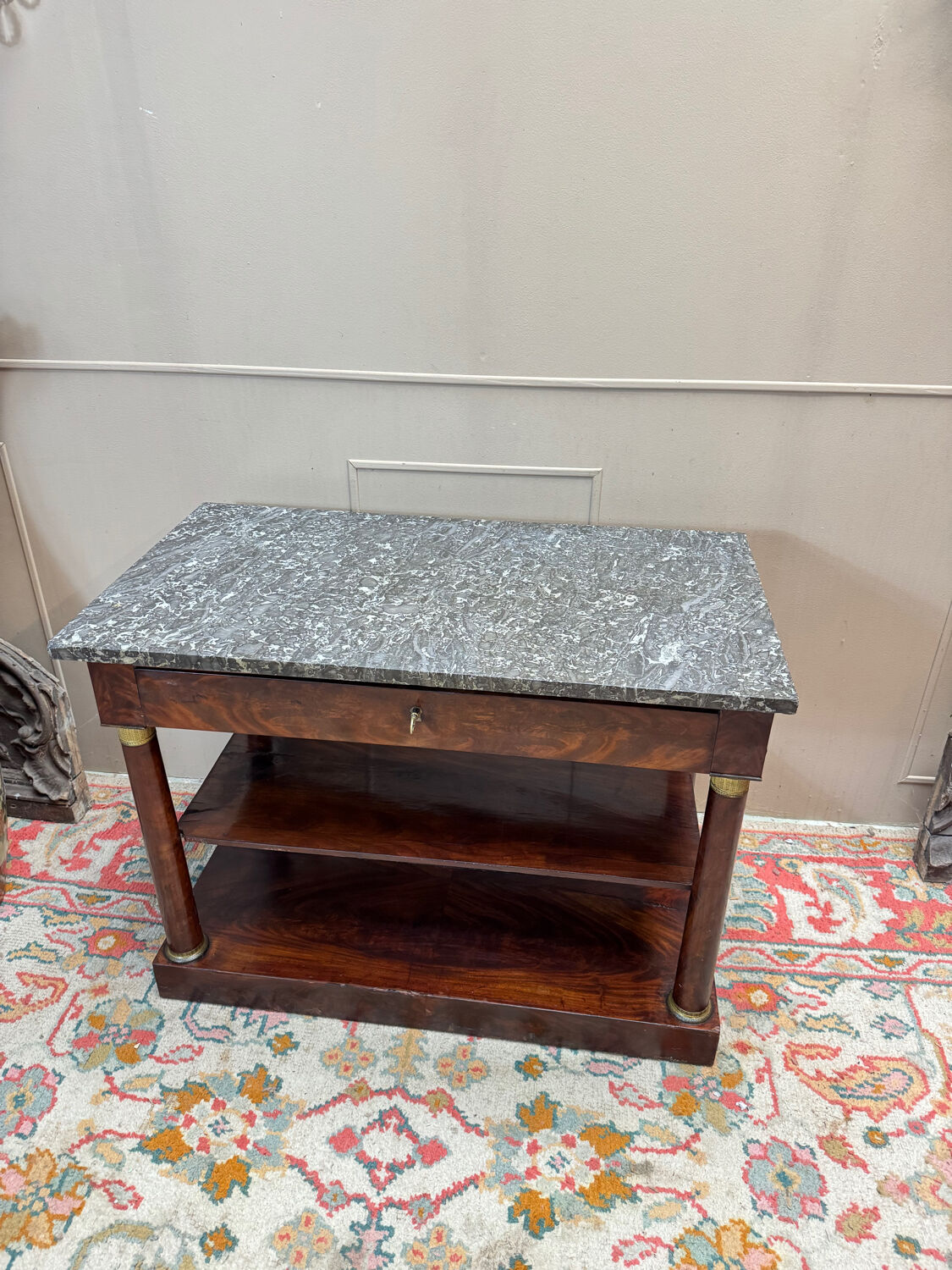 Console en acajou d’époque empire xix eme siècle