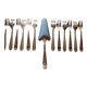 Christofle Set of 12 cake forks and 1 pie server
