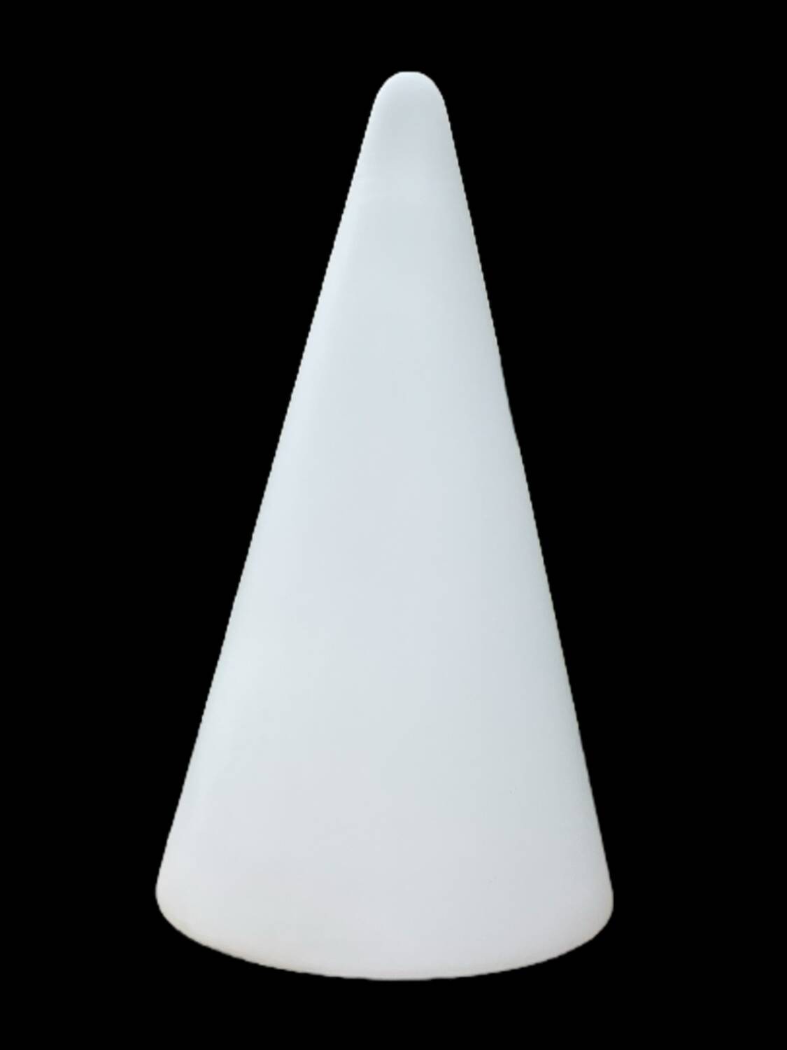 Tipi table lamp h=14.96 (38cm) frosted glass mid century 1980s Germany