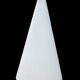 Tipi table lamp h=14.96 (38cm) frosted glass mid century 1980s Germany